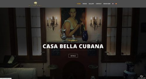 Diseño de sitio web y logo, creación de sitio web para negocio local de renta de habitaciones. www.casabellacubana.com, (2017) NOTA: El sitio está fuera de servicio actualmente.