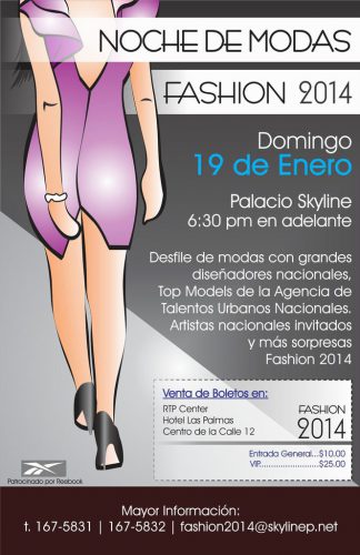 Flyer para Promoción de Evento de Modas (2014, México)