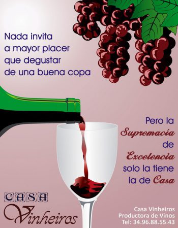 Poster Publicitario para Negocio de Producción de Vinos y Licores de España (2014)