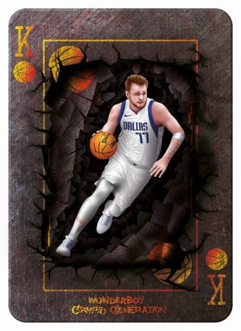 Doncic Winning Card (NFT illustration 5201x7122 px), Winning cards collection, opensea.io exposition 2021