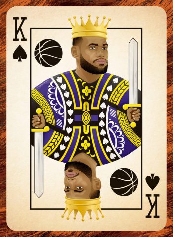 King James Card #1 (NFT illustration 4844x6623 px), Winning cards collection, opensea.io exposition 2021